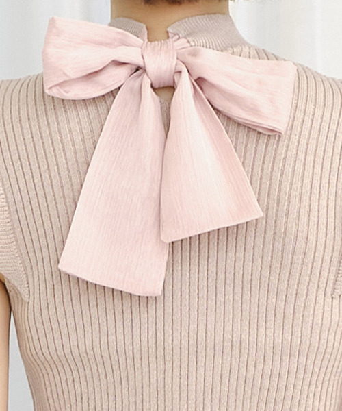 TITTY&CO.(ティティーアンドコー)の「ショルダーフリルニットトップス(ニット/セーター・レディース・ライトブルー/ブラック/ピンク・FREE)」の8枚目の写真