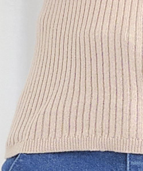 TITTY&CO.(ティティーアンドコー)の「ショルダーフリルニットトップス(ニット/セーター・レディース・ライトブルー/ブラック/ピンク・FREE)」の5枚目の写真