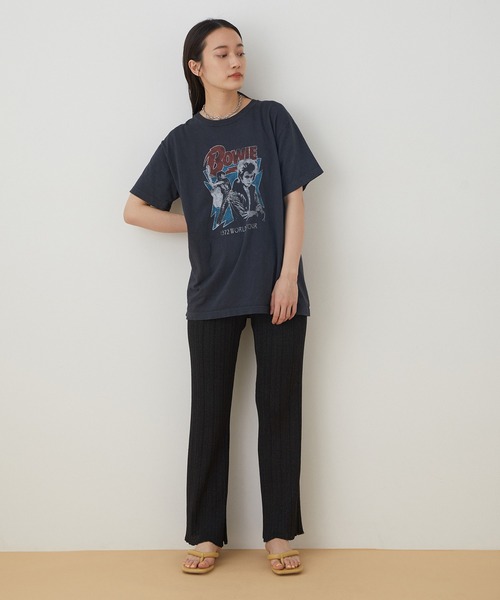 ADAM ET ROPE'（アダムエロペ）の「【セットアップ対応】ランダムリブニットパンツ（その他パンツ・レディース・ブラック/ベージュ系その他・FREE）」の10枚目の写真