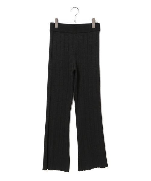 ADAM ET ROPE'（アダムエロペ）の「【セットアップ対応】ランダムリブニットパンツ（その他パンツ・レディース・ブラック/ベージュ系その他・FREE）」の3枚目の写真