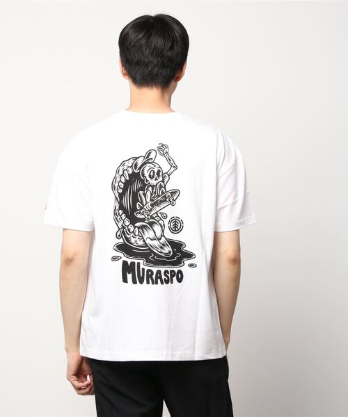 ELEMENT（エレメント）の「【ムラサキスポーツ限定】ELEMENT エレメント×TIMBER! ティンバー! ×MURASPOムラスポ 半袖 Tシャツ BB022-217（Tシャツ/カットソー・メンズ・ホワイト/ブラック・S/M/XL/L）」の3枚目の写真