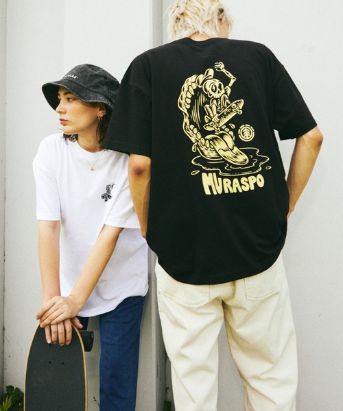 ELEMENT（エレメント）の「【ムラサキスポーツ限定】ELEMENT エレメント×TIMBER! ティンバー! ×MURASPOムラスポ 半袖 Tシャツ BB022-217（Tシャツ/カットソー・メンズ・ホワイト/ブラック・S/M/XL/L）」の12枚目の写真
