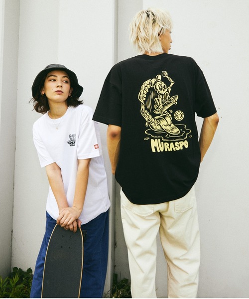 ELEMENT（エレメント）の「【ムラサキスポーツ限定】ELEMENT エレメント×TIMBER! ティンバー! ×MURASPOムラスポ 半袖 Tシャツ BB022-217（Tシャツ/カットソー・メンズ・ホワイト/ブラック・S/M/XL/L）」の11枚目の写真