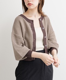 natural couture | 【WEB限定】クリア釦メッシュカーディガン(カーディガン/ボレロ)