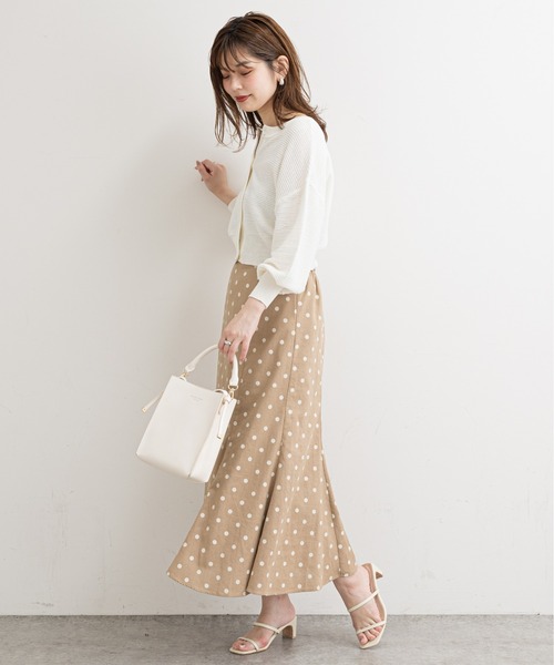 natural couture（ナチュラルクチュール）の「【WEB限定】クリア釦メッシュカーディガン（カーディガン/ボレロ・レディース・オフホワイト/ブラック/グレー/ブラウン/ラベンダー・FREE）」の22枚目の写真