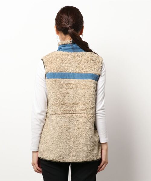 KRIFF MAYER Lady's Collection(クリフメイヤーレディースコレクション)の「シャギーボアベスト(ベスト・レディース・グレー/ネイビー/ベージュ/カラフル/ナチュラル/カーキ/レンガ・LARGE/MEDIUM)」の10枚目の写真