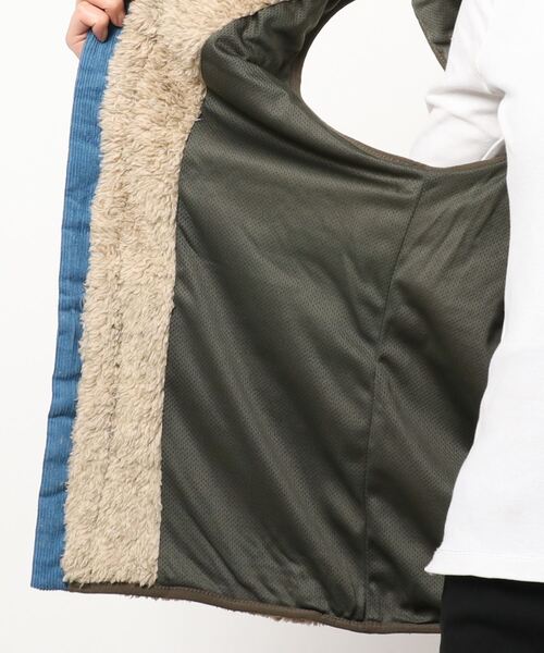 KRIFF MAYER Lady's Collection(クリフメイヤーレディースコレクション)の「シャギーボアベスト(ベスト・レディース・グレー/ネイビー/ベージュ/カラフル/ナチュラル/カーキ/レンガ・LARGE/MEDIUM)」の11枚目の写真