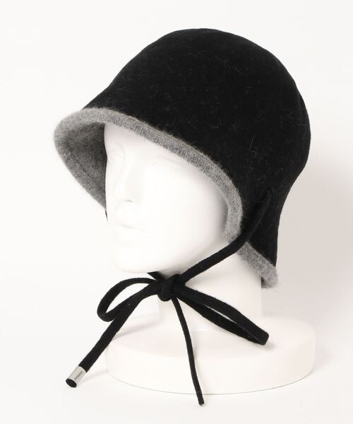 OVERRIDE（オーバーライド）の「OVERRIDE MILLED RAC RV TULIP（ハット・レディース・グレー/ブラウン/グリーン・M/57.5cm）」の7枚目の写真