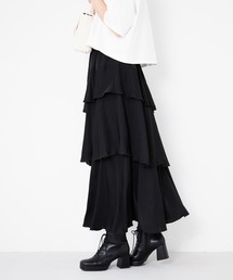 Heather | ラッフルティアードロングスカート  218105(スカート)