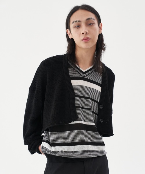 FEKETE（フェケテ）の「FEKETE MULTI BORDER SUMMER KNIT VEST（ベスト・メンズ・ブラック/ネイビー・FREE）」の22枚目の写真