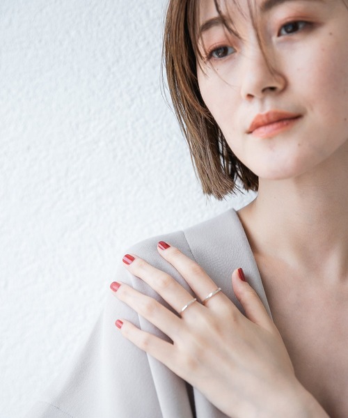 A part by（アパートバイ）の「【店舗限定アイテム】silver925_セットリング　228641（リング・レディース・シルバー・FREE）」の4枚目の写真
