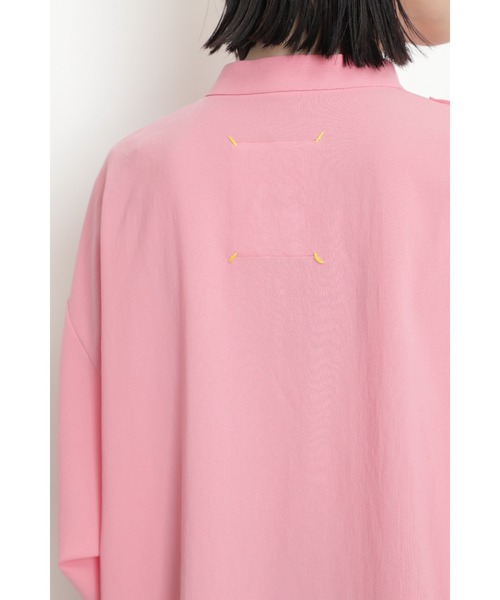 mici（ミチ）の「(mici)ガンフラップシャツ（シャツ/ブラウス・レディース・ホワイト系その他/ピンク・ONE SIZE）」の8枚目の写真