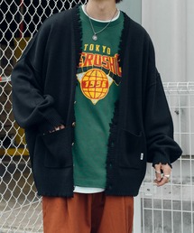 Perushu | ダメージルーズニットカーディガン(カーディガン/ボレロ)