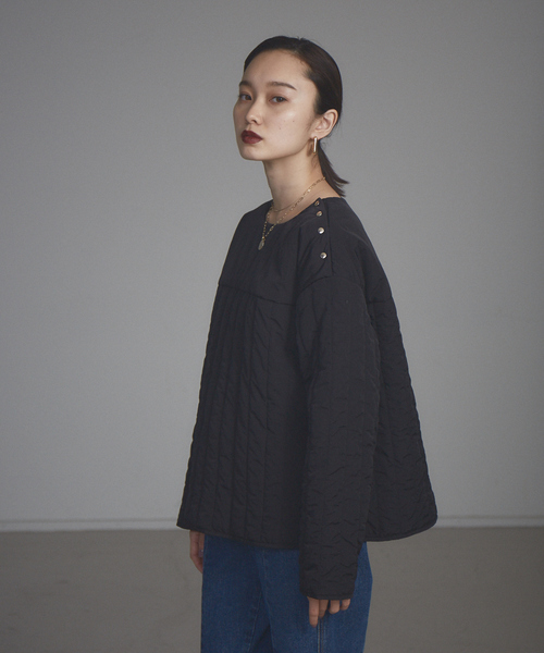 NOMINE（ノミネ）の「【展開店舗限定】中綿キルティングプルオーバー（その他トップス・レディース・ブラック/カーキ/アイボリー・フリー）」の21枚目の写真