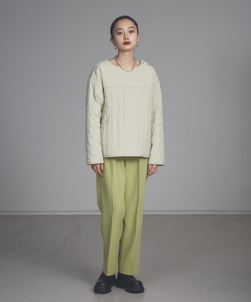 NOMINE（ノミネ）の「【展開店舗限定】中綿キルティングプルオーバー（その他トップス・レディース・ブラック/カーキ/アイボリー・フリー）」の4枚目の写真