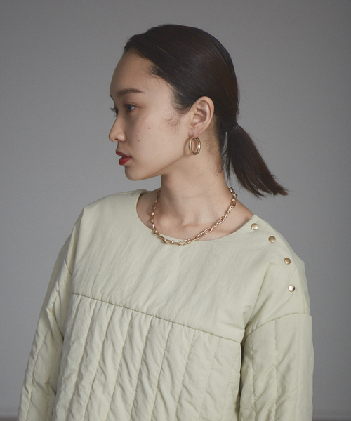 NOMINE（ノミネ）の「【展開店舗限定】中綿キルティングプルオーバー（その他トップス・レディース・ブラック/カーキ/アイボリー・フリー）」の13枚目の写真