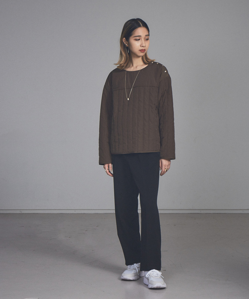 NOMINE（ノミネ）の「【展開店舗限定】中綿キルティングプルオーバー（その他トップス・レディース・ブラック/カーキ/アイボリー・フリー）」の22枚目の写真