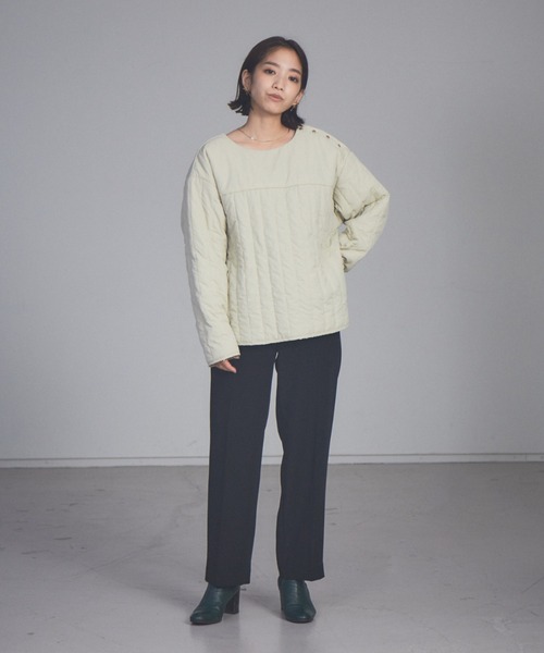 NOMINE（ノミネ）の「【展開店舗限定】中綿キルティングプルオーバー（その他トップス・レディース・ブラック/カーキ/アイボリー・フリー）」の9枚目の写真