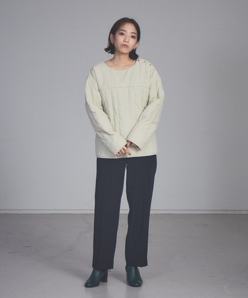 NOMINE（ノミネ）の「【展開店舗限定】中綿キルティングプルオーバー（その他トップス・レディース・ブラック/カーキ/アイボリー・フリー）」の12枚目の写真