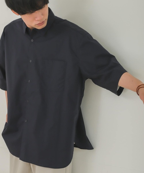 SENSE OF PLACE by URBAN RESEARCH（センスオブプレイスバイアーバンリサーチ）の「タイプライターエクストラルーズシャツ（シャツ/ブラウス・メンズ・ネイビー/ライトブルー/ホワイト・LARGE/MEDIUM）」の3枚目の写真