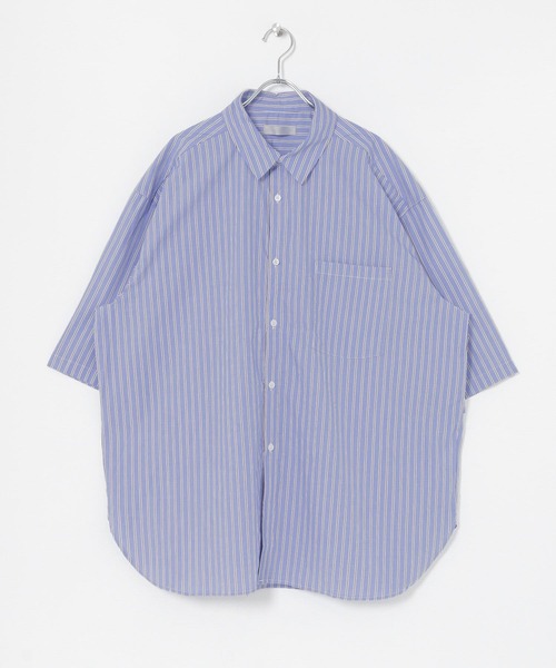 SENSE OF PLACE by URBAN RESEARCH（センスオブプレイスバイアーバンリサーチ）の「タイプライターエクストラルーズシャツ（シャツ/ブラウス・メンズ・ネイビー/ライトブルー/ホワイト・LARGE/MEDIUM）」の12枚目の写真