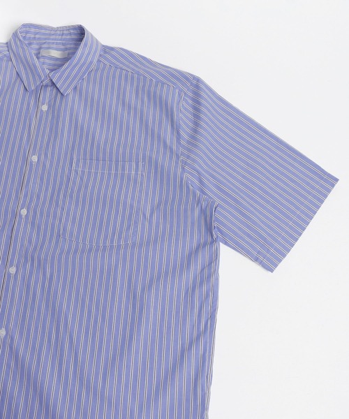 SENSE OF PLACE by URBAN RESEARCH（センスオブプレイスバイアーバンリサーチ）の「タイプライターエクストラルーズシャツ（シャツ/ブラウス・メンズ・ネイビー/ライトブルー/ホワイト・LARGE/MEDIUM）」の9枚目の写真