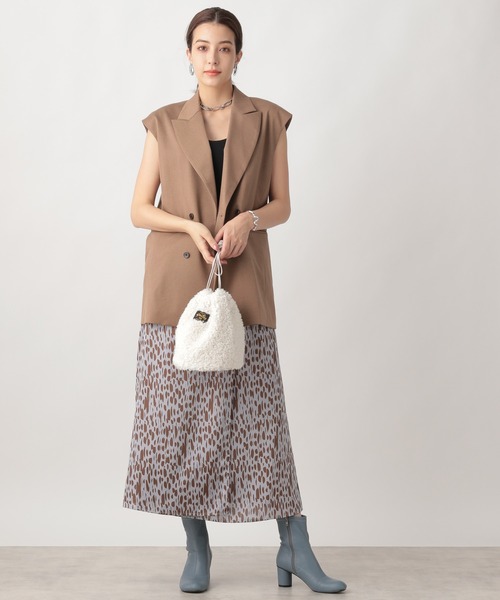 Ezick(エジック)の「カルゼダブルオーバージレ(テーラードジャケット・レディース・サンドグレー/ブラウン・FREE)」の10枚目の写真