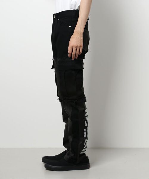AVALONE（アヴァロン）の「【AVALONE / アヴァロン】TRASH BREEDS COWLEATHER DENIM PANTS（デニムパンツ・メンズ・ホワイト/ブラック・2/1）」の18枚目の写真