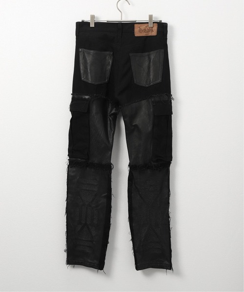 AVALONE（アヴァロン）の「【AVALONE / アヴァロン】TRASH BREEDS COWLEATHER DENIM PANTS（デニムパンツ・メンズ・ホワイト/ブラック・2/1）」の12枚目の写真