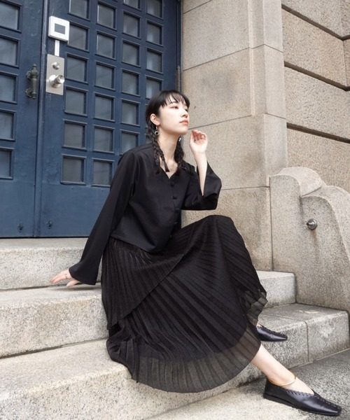 未使用　デラロミラノ　スカート 高身長 接触冷感ライトチノAラインロングスカート（トールサイズ