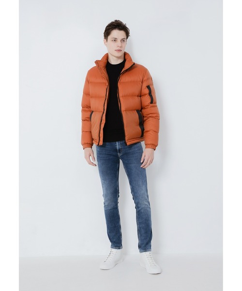 HUGO（ヒューゴ）の「マニフェストロゴ リサイクルマテリアル ダウンジャケット（ダウンジャケット/コート・メンズ・ブラウン/ナチュラル/ブラック・S/M/L/XL）」の21枚目の写真