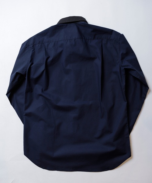 UNION STATION（ユニオンステーション）の「綿ブロード襟バイカラーシャツ（シャツ/ブラウス・メンズ・チャコール/ベージュ/ネイビー・M/L/S）」の8枚目の写真