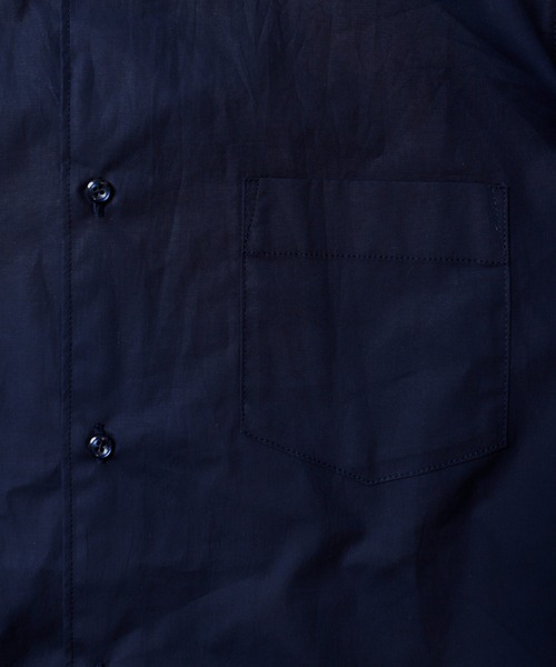 UNION STATION（ユニオンステーション）の「綿ブロード襟バイカラーシャツ（シャツ/ブラウス・メンズ・チャコール/ベージュ/ネイビー・M/L/S）」の7枚目の写真