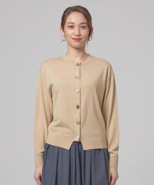 Torrazzo Donna（トラッゾドンナ）の「＜TORRAZZO DONNA（トラッゾドンナ）＞マルチビジュー ニットカーディガン（カーディガン/ボレロ・レディース・ロイヤルブルー/ピンク/ベージュ・FREE）」の19枚目の写真