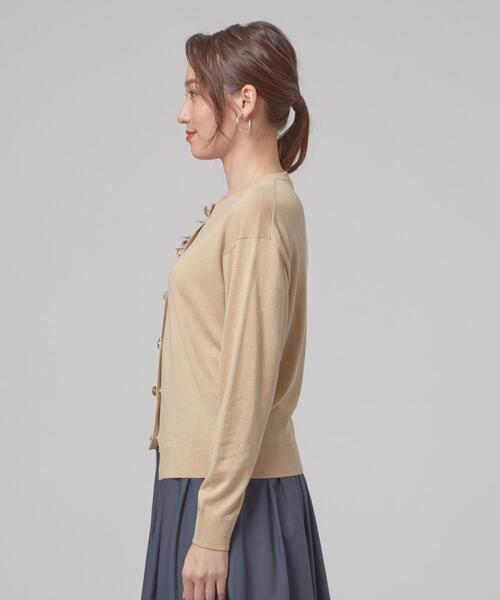 Torrazzo Donna（トラッゾドンナ）の「＜TORRAZZO DONNA（トラッゾドンナ）＞マルチビジュー ニットカーディガン（カーディガン/ボレロ・レディース・ロイヤルブルー/ピンク/ベージュ・FREE）」の13枚目の写真