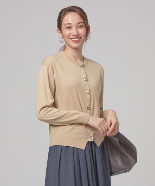 Torrazzo Donna（トラッゾドンナ）の「＜TORRAZZO DONNA（トラッゾドンナ）＞マルチビジュー ニットカーディガン（カーディガン/ボレロ・レディース・ロイヤルブルー/ピンク/ベージュ・FREE）」の16枚目の写真