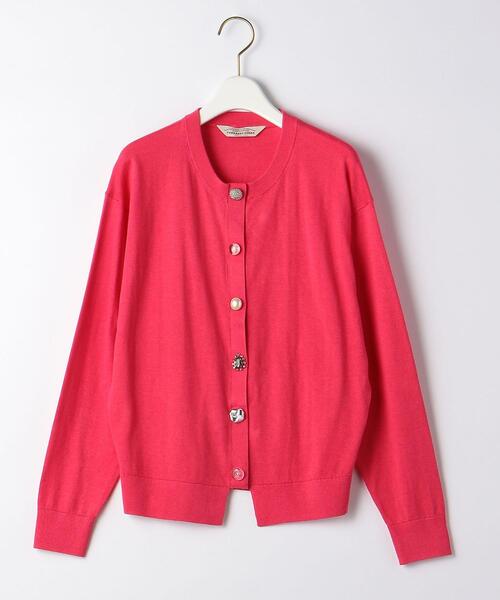 Torrazzo Donna（トラッゾドンナ）の「＜TORRAZZO DONNA（トラッゾドンナ）＞マルチビジュー ニットカーディガン（カーディガン/ボレロ・レディース・ロイヤルブルー/ピンク/ベージュ・FREE）」の12枚目の写真