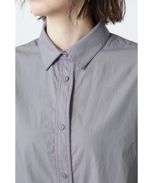 ワンピース (GENE HEAVENS)ステッチコットンシャツドレス