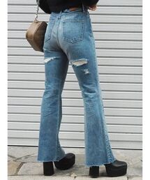 EVRIS | バックスラッシュフレアデニムパンツ(デニムパンツ)