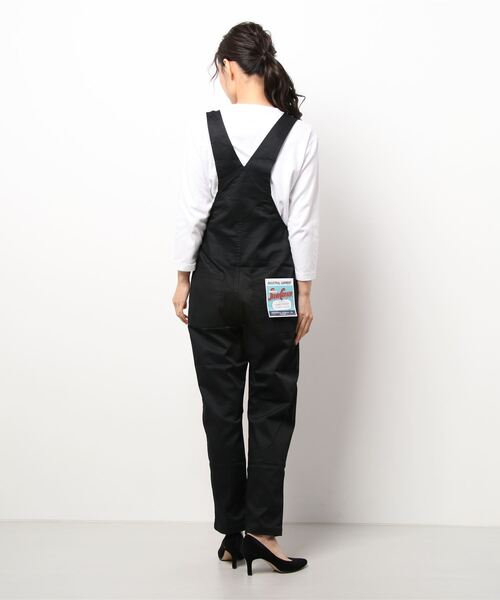 UNIVERSAL OVERALL（ユニバーサルオーバーオール）の「【UNIVERSAL OVERALL】 T/C  STRETCH OVERALL / ストレッチオーバーオール（サロペット/オーバーオール・レディース・ブラック/ベージュ/ブラウン/ネイビー・MEDIUM/LARGE）」の6枚目の写真