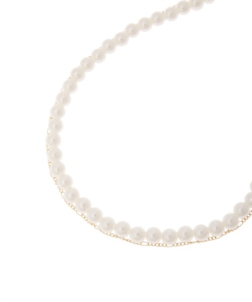 Edit Sheen（エディットシーン）の「パールチェーン2連ネックレス（ネックレス・レディース・シルバー/ゴールド・FREE）」の3枚目の写真
