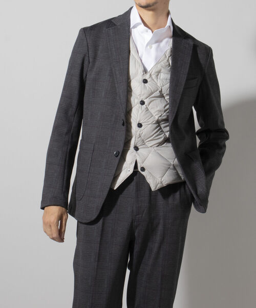 NOLLEY'S goodman（ノーリーズグッドマン）の「プリント ジャージ セットアップ ジャケット（テーラードジャケット・メンズ・ネイビー/ブラック系1・LL/S/M/L）」の19枚目の写真