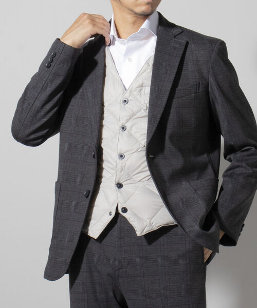 NOLLEY'S goodman（ノーリーズグッドマン）の「プリント ジャージ セットアップ ジャケット（テーラードジャケット・メンズ・ネイビー/ブラック系1・LL/S/M/L）」の11枚目の写真