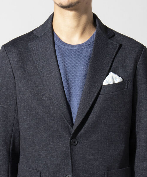 NOLLEY'S goodman（ノーリーズグッドマン）の「プリント ジャージ セットアップ ジャケット（テーラードジャケット・メンズ・ネイビー/ブラック系1・LL/S/M/L）」の17枚目の写真