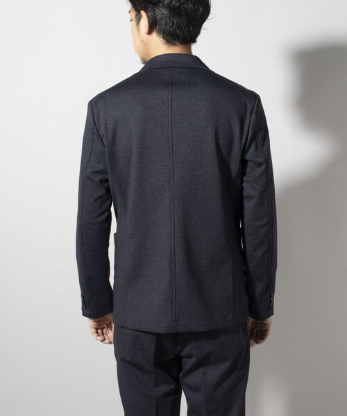 NOLLEY'S goodman（ノーリーズグッドマン）の「プリント ジャージ セットアップ ジャケット（テーラードジャケット・メンズ・ネイビー/ブラック系1・LL/S/M/L）」の10枚目の写真