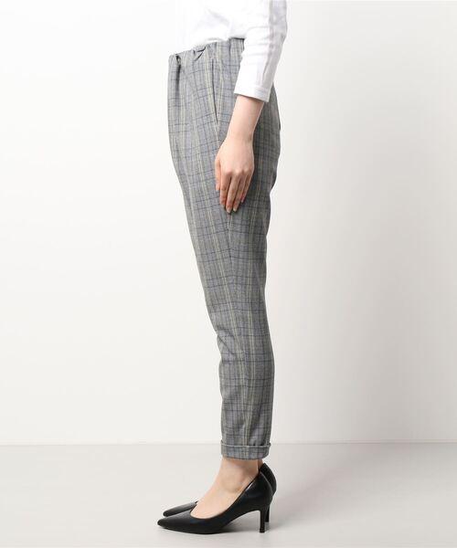 PICCIN(ピッチン)の「【日本製】裏起毛ウエストギャザーチェックパンツ(その他パンツ・レディース・グレー系その他/ブラウン系その他・S/M/L/XS)」の3枚目の写真