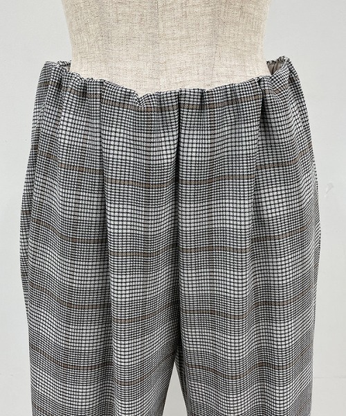 PICCIN(ピッチン)の「【日本製】裏起毛ウエストギャザーチェックパンツ(その他パンツ・レディース・グレー系その他/ブラウン系その他・S/M/L/XS)」の15枚目の写真