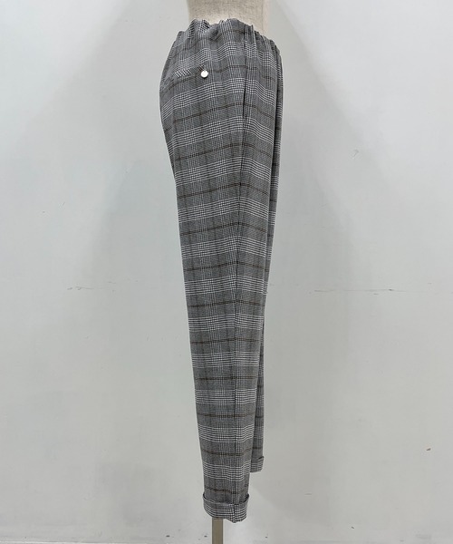 PICCIN(ピッチン)の「【日本製】裏起毛ウエストギャザーチェックパンツ(その他パンツ・レディース・グレー系その他/ブラウン系その他・S/M/L/XS)」の13枚目の写真