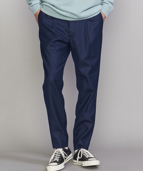 BEAUTY&YOUTH UNITED ARROWS（ビューティーアンドユースユナイテッドアローズ）の「BY ウォッシャブル フラノ テーパード イージーパンツ ：（その他パンツ・メンズ・ブラック/ネイビー/モカ・S/M/L/XL）」の3枚目の写真