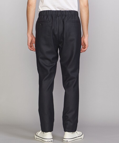 BEAUTY&YOUTH UNITED ARROWS（ビューティーアンドユースユナイテッドアローズ）の「BY ウォッシャブル フラノ テーパード イージーパンツ ：（その他パンツ・メンズ・ブラック/ネイビー/モカ・S/M/L/XL）」の4枚目の写真